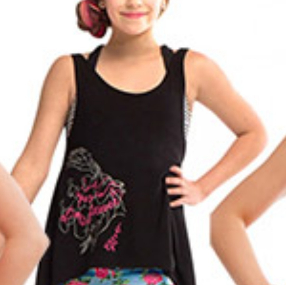 Betsey Johnson for Capezio Teen Dance Top Sz Lg.